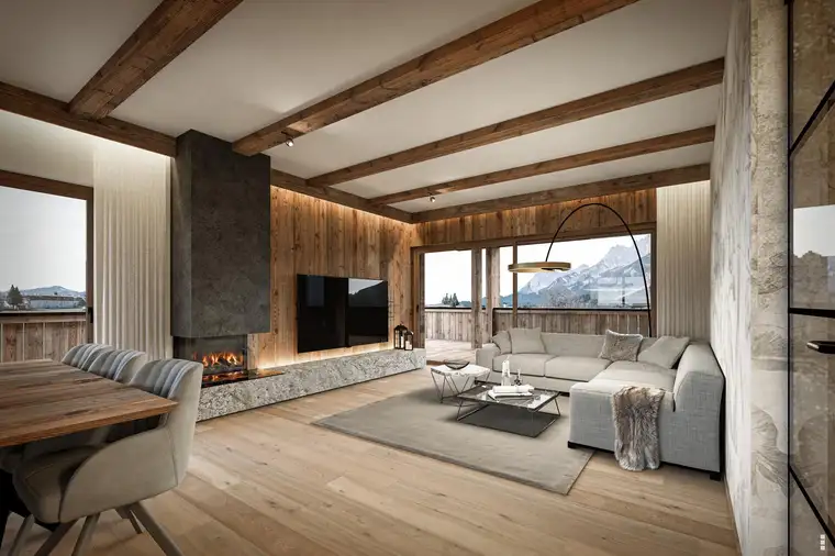 Architektur &amp; Eleganz vereint Premium Dachgeschosswohnung im Herzen von St. Johann in Tirol