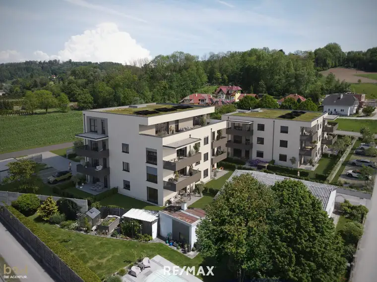 Exklusiv mit Dachterrasse | 3-Zimmer-Wohnung in Wilhering
