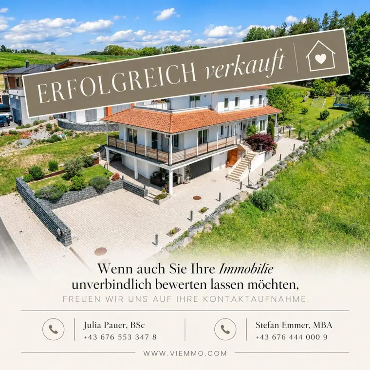 Toskanaflair am Waldrand – Architektonisches Landhaus in sanfter Hanglage mit Weitblick