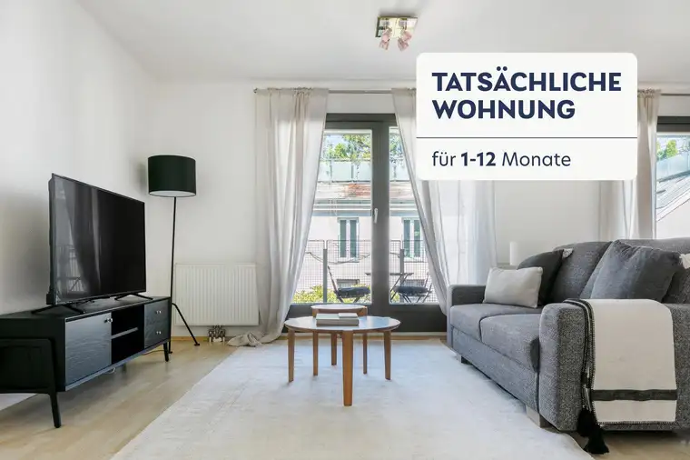 Neubau mit 15m2 Balkon direkt am Park am Hundsturm &amp; Ubahn, geräumige 2 Zimmer, 72m2, 6. Liftstock (VIE15)