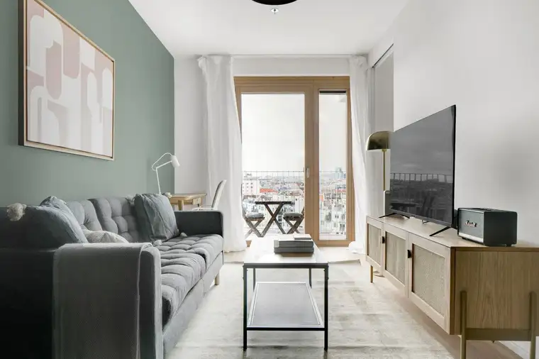 Neubau 2Zi Wohnung mit Freifläche, Rooftop, Fitnessraum, Lounge in unmittelbare Nähe zum Hauptbahhof (VIE104)