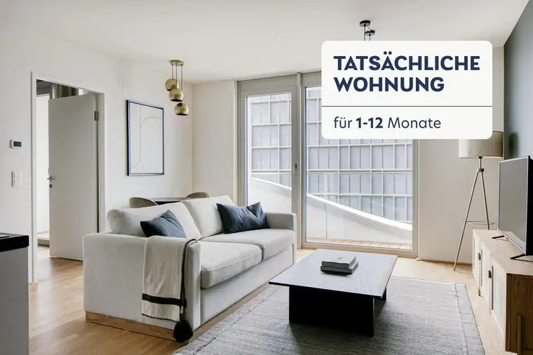 Traumblick über Wien, Belview Tower mit Gym, Wellness &amp; Lounge, 2 Zimmer + Balkon, 13. Stock, U-Bahn(VIE22)