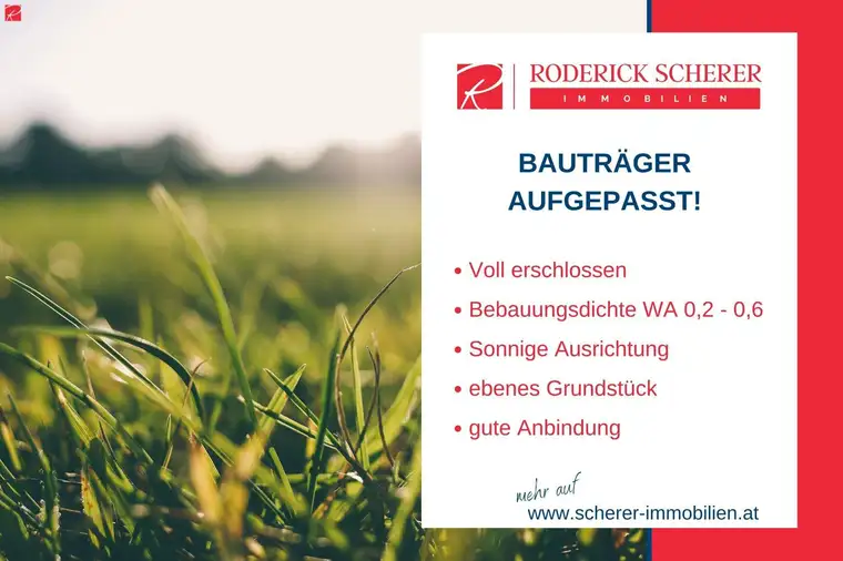Großzüzigiges, sonniges Grundstück in zentraler Lage!