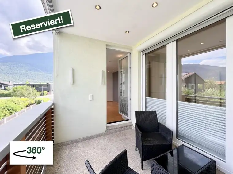 Reserviert! - Stilvoll wohnen in Inzing: 2-Zimmer-Wohnung mit Loggia zu mieten!
