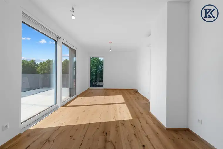 Erstbezug Traumhafte Dachgeschosswohnung mit durchdachter Raumaufteilung und großer Terrasse nahe U2