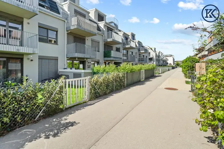 Sonnendurchflutetes Dachgeschossjuwel mit Gartenblick &amp; Nähe zur Lobau