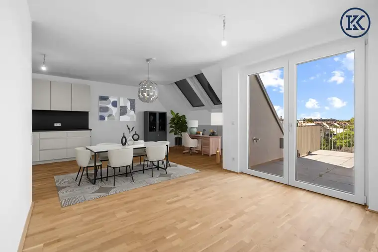 3-Zimmer-Erstbezug in Kagran – Top Lage &amp; 10m² Sonnenterrasse mit modernem Komfort!
