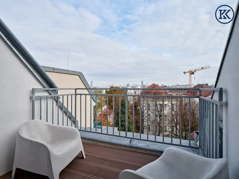 Luxus-Dachgeschosswohnung mit Galerie und zwei Terrassen in bester Lage des 9. Bezirks