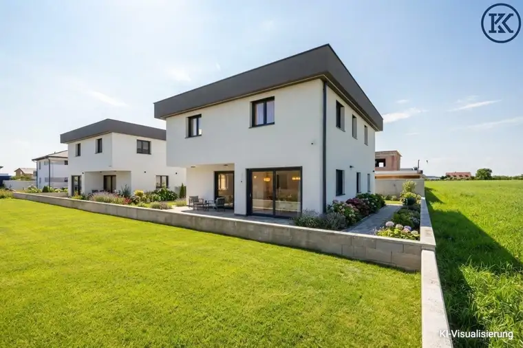 Modernes Einfamilienhaus mit Smart-Home-Technologie in Unterbrunn – Erstbezug, nur 10 Minuten zur Schnellbahn