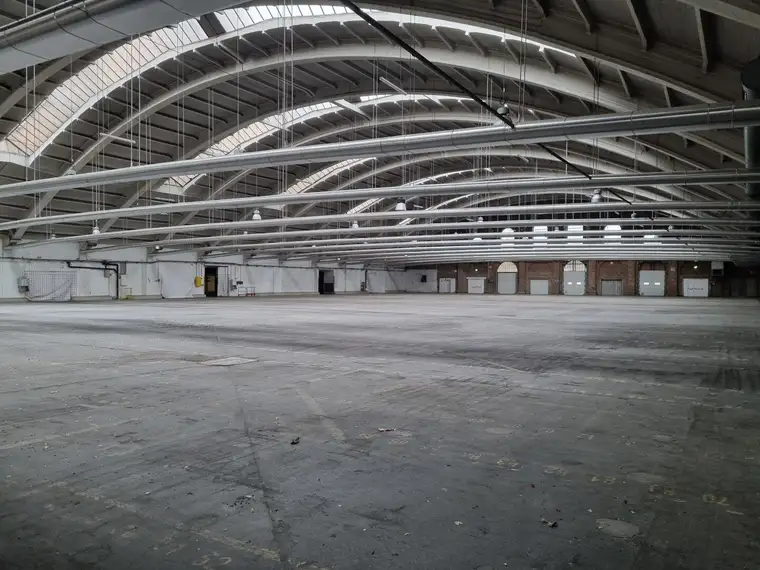 Halle plus Freifläche für temporäre Nutzung