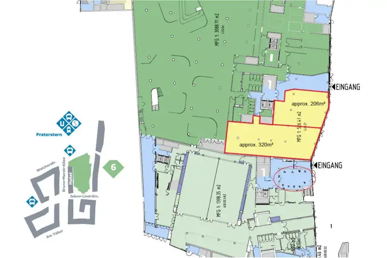 Attraktive Geschäftsflächen am Austria Campus zu mieten (Flächenerweiterung möglich)!