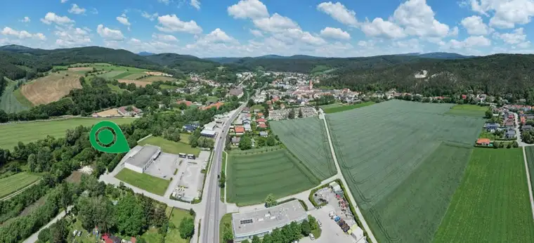 Grundstück inkl. Halle in Pottenstein anmietbar