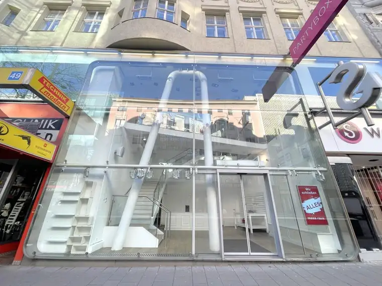 Geschäftslokal mit exklusiver Sichtbarkeit auf der Mariahilfer Straße