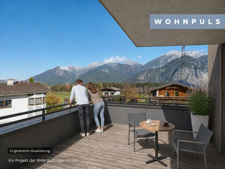 Provisionsfrei! Großzügige 4-Zimmer-Neubauwohnung im Dachgeschoss mit Sonnenterrasse und Inntalblick