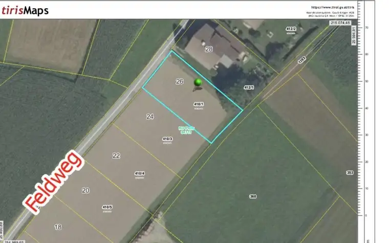 Ihr Traumgrundstück in Prutz: 578 m² – Baugrund für Ihr Eigenheim!