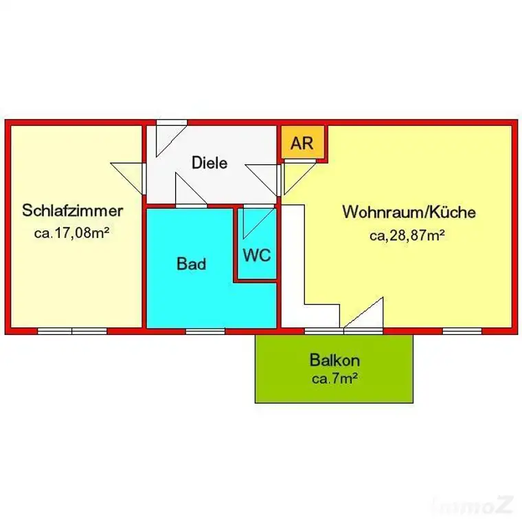 Provisionsfrei: möblierte 2-Zimmer-Neubauwohnung mit großem Balkon und Autostellplatz - zentral in Semriach