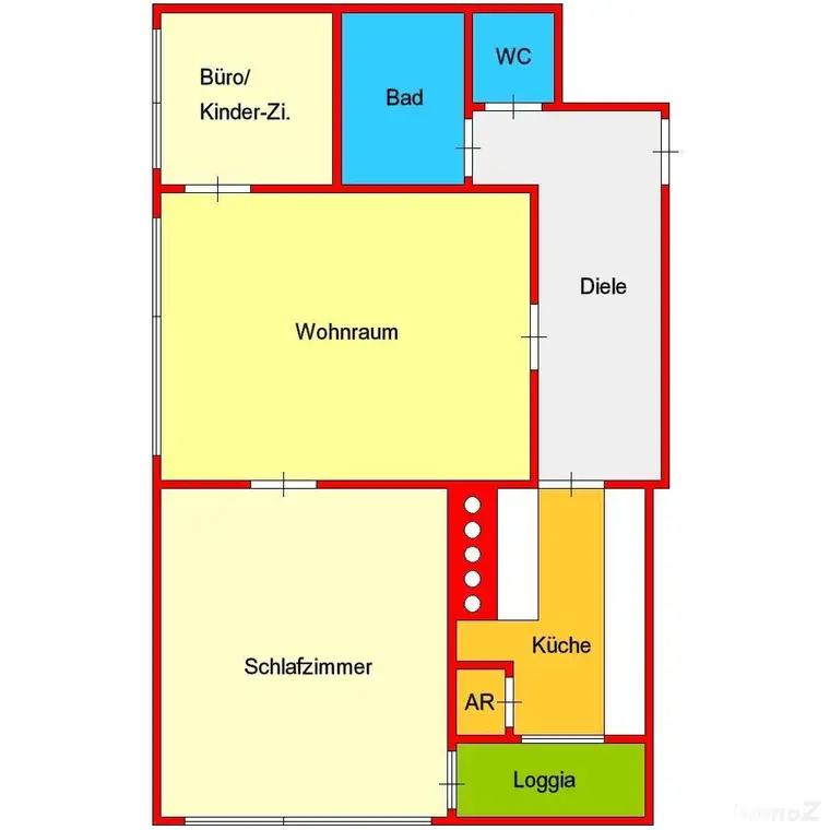 Zentrale 3-Zimmerwohnung mit Loggia zwischen Elisabethinergasse und Griesplatz zu verkaufen!