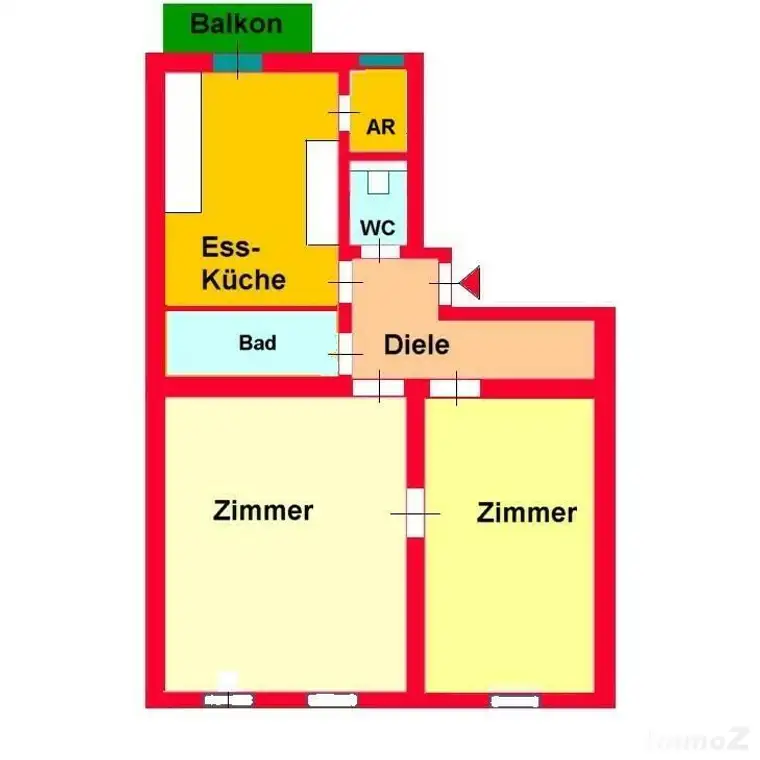 traumhafte 2-Zimmer-Altbauwohnung mit Innenhofbalkon bei Schillerplatz - ab 01.08.2024