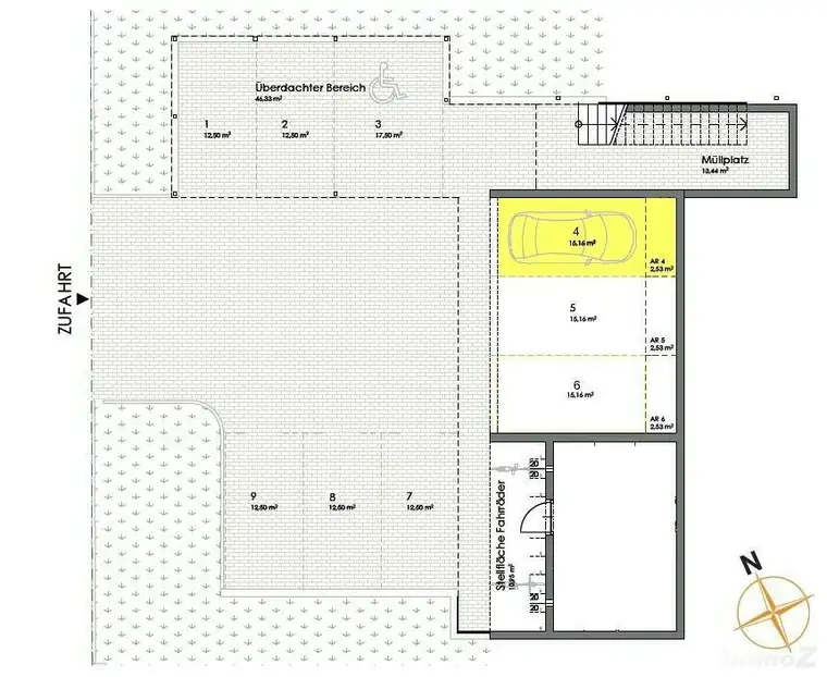 Carport-Stellplatz bei LKH/Med-Uni - Holubgasse - zu vermieten