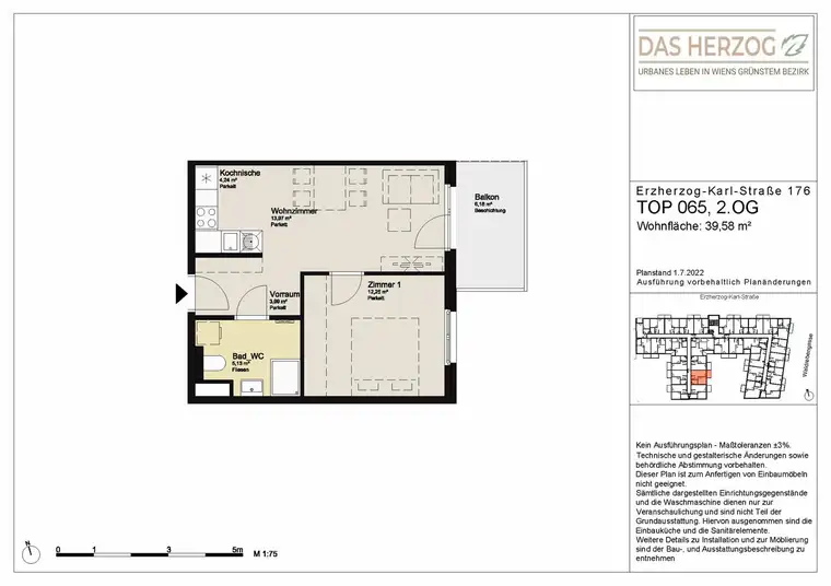 Ab September verfügbar | 2 Zimmer mit Balkon | Online Terminbuchung