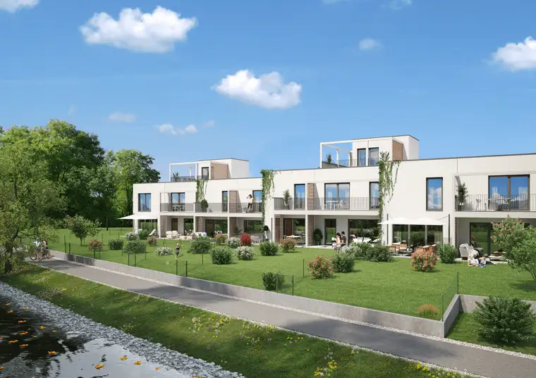 Zentrumnahes Reihenhaus in grüner Lage