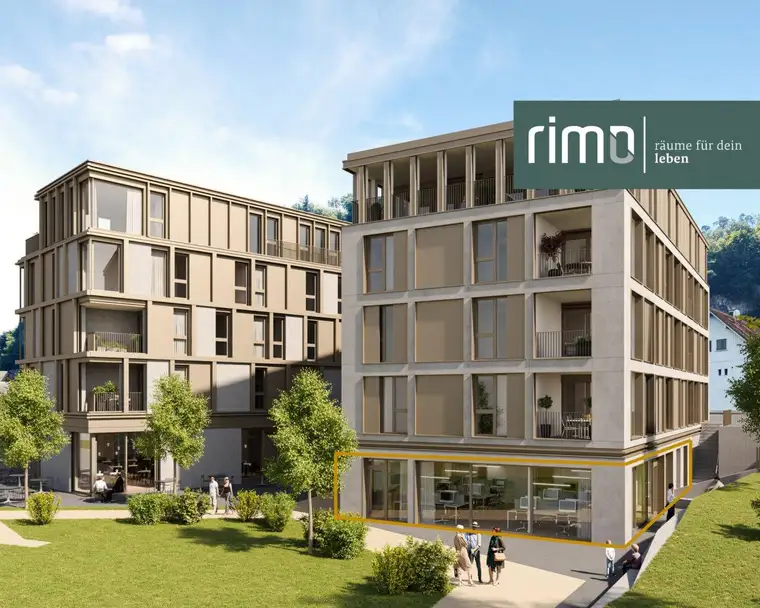 Geschäftslokal, Büro oder Praxis mit 100 m² - Neubau am Garnmarkt in Götzis