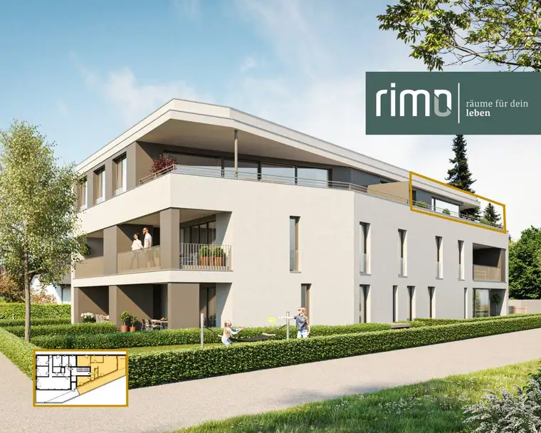 Wohnanlage in Altach | 3-Zimmer-Dachgeschosswohnung mit Terrasse - Top 08