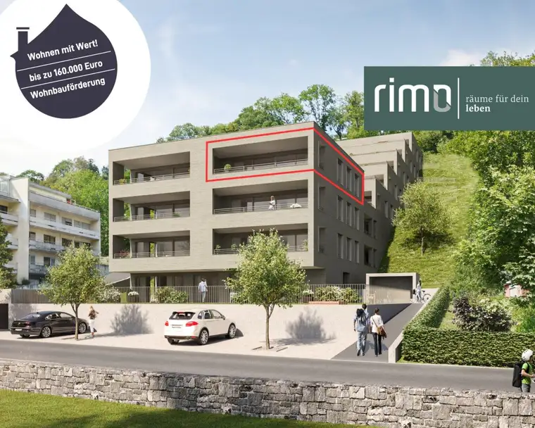 Wohnanlage "Hillside" - Traumhafte 3-Zimmerwohnung mit großzügiger Terrasse - Top 11