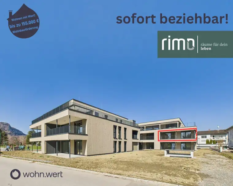 3-Zimmer-Terrassenwohnung in Götzis - Ruhelage / Top A8