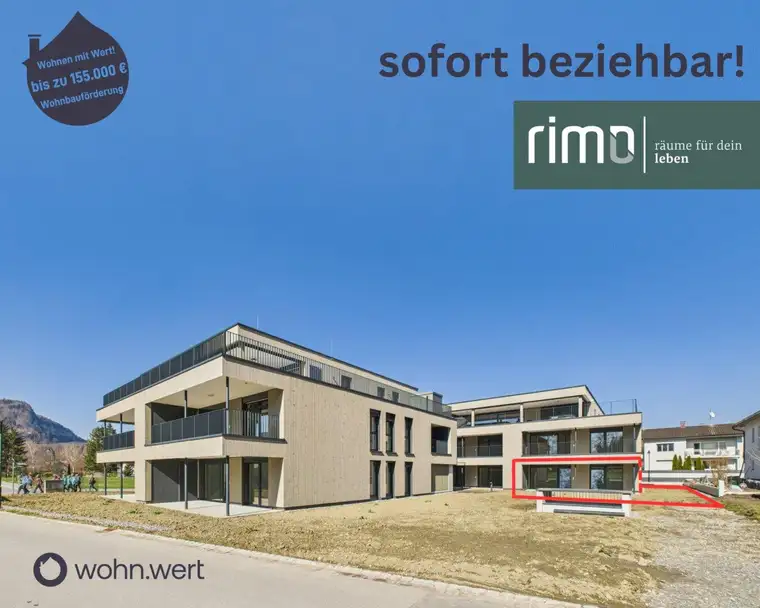 4-Zimmer-Gartenwohnung in Götzis - Ruhelage / Top A4