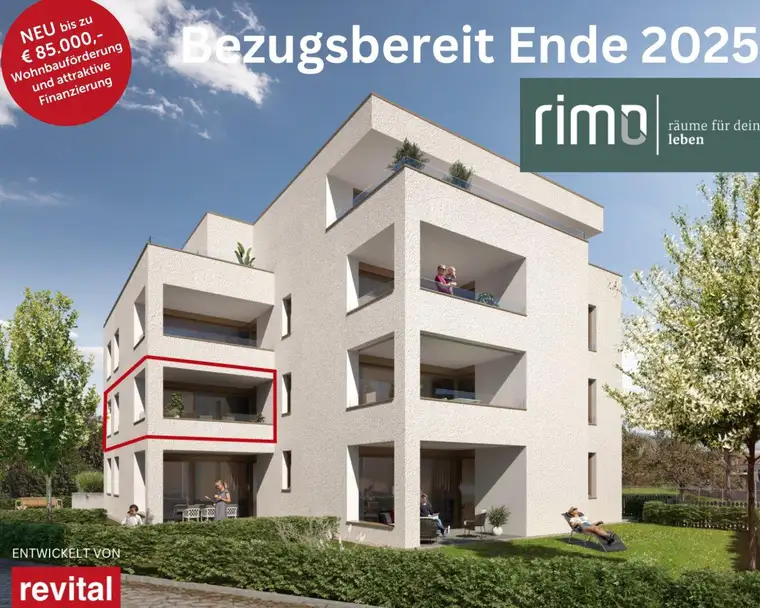 Wohnanlage "RS3" - Tolle 3-Zimmer-Terrassenwohnung - Top 3 - PROVISIONSFREI!