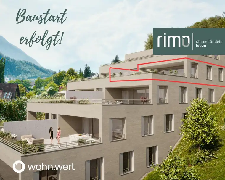 Wohnanlage "Hillside" - Traumhafte 3-Zimmerwohnung mit imposanter Terrasse - Top 19