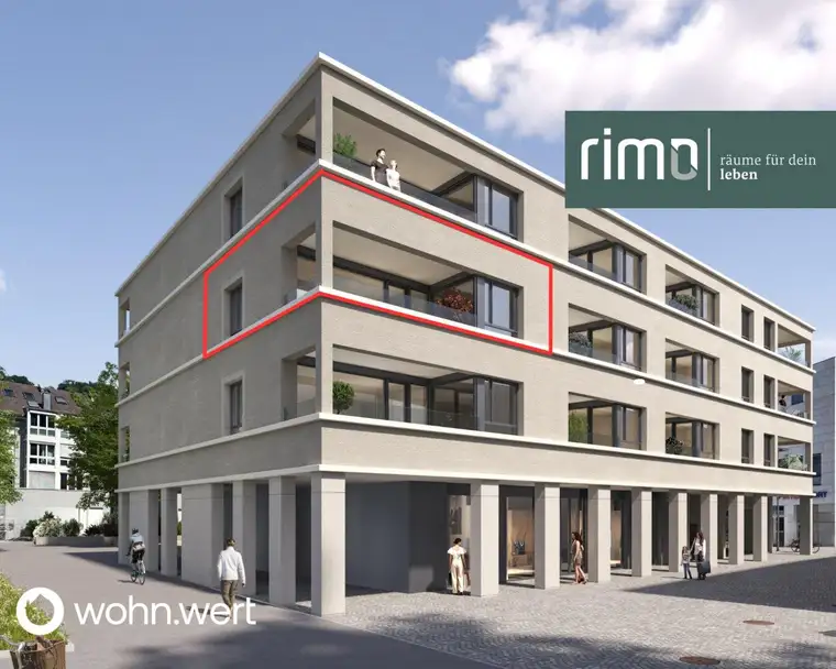 2-Zimmerwohnung am Jahnplatz inmitten von Feldkirch - Erstbezug - zu mieten - Top A2.7