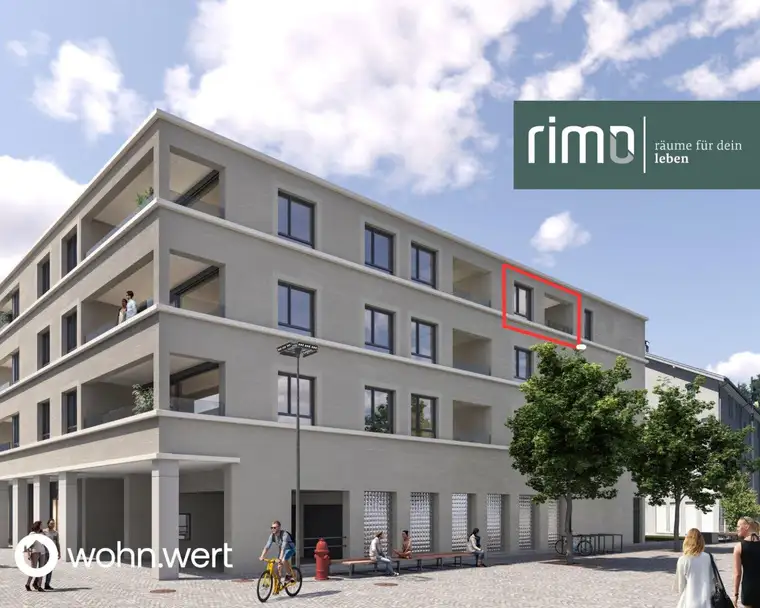 1,5-Zimmer-Dachgeschoßwohnung am Jahnplatz inmitten von Feldkirch - Erstbezug - zu mieten - Top A3.2