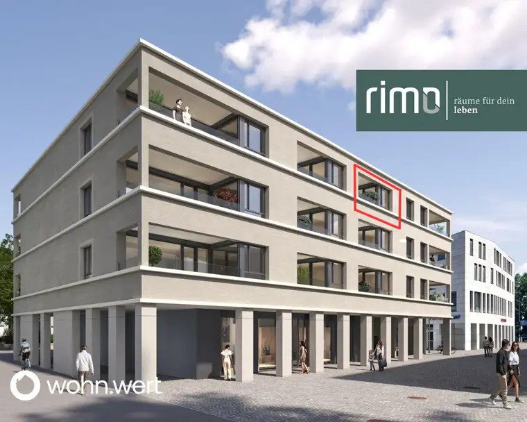 2-Zimmer-Dachgeschoßwohnung am Jahnplatz inmitten von Feldkirch - Erstbezug - zu mieten - Top A3.5