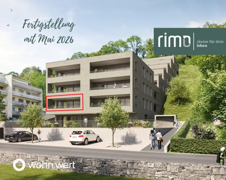 Wohnanlage "Hillside" - Traumhafte 3-Zimmerwohnung mit großzügiger Terrasse - Top 02