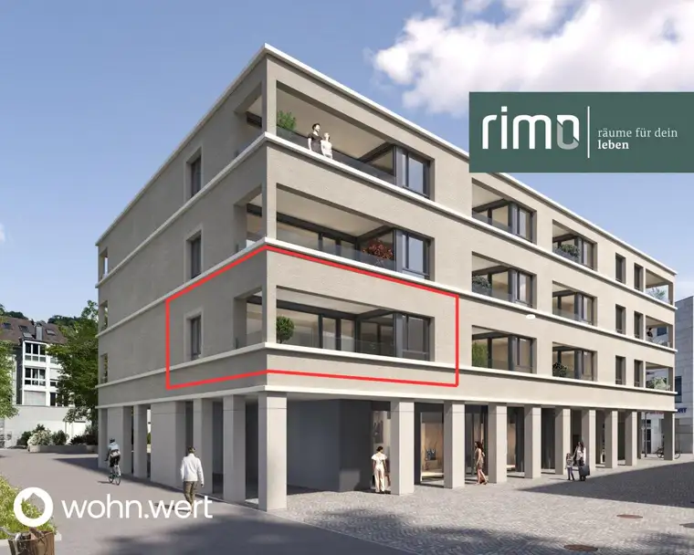 2-Zimmerwohnung am Jahnplatz inmitten von Feldkirch - Erstbezug - zu mieten - Top A1.7