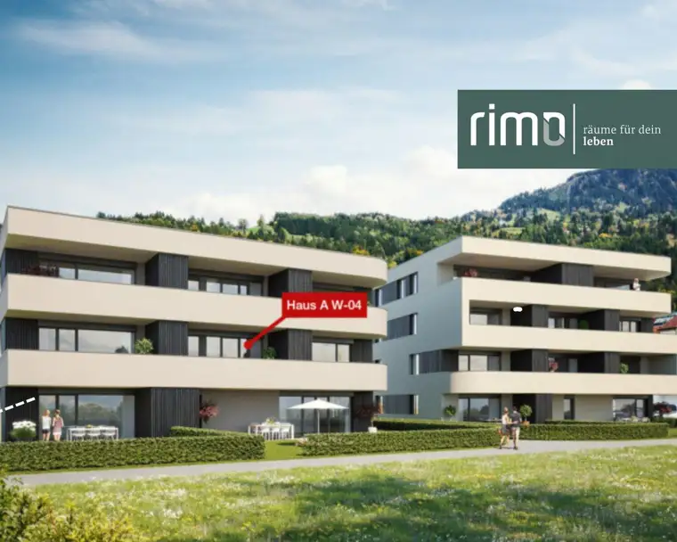 Zentral und sonnig wohnen in der schönen Wohngemeinde Ludesch - Neuwertige 2-Zi Wohnung mit Balkon &amp; Garage