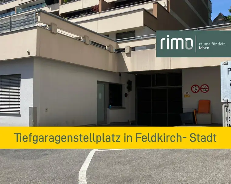Tiefgaragenstellplätze in zentraler Lage von Feldkirch