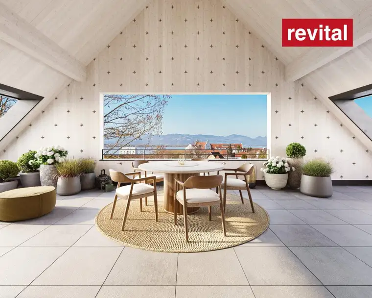 Dachgeschosswohnung mit Seeblick – das Zentrum im Rücken, den See vor der Nase - Top B7