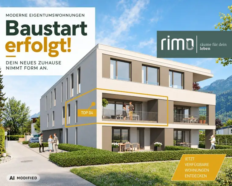 3-Zimmerwohnung mit Terrasse - Top 04