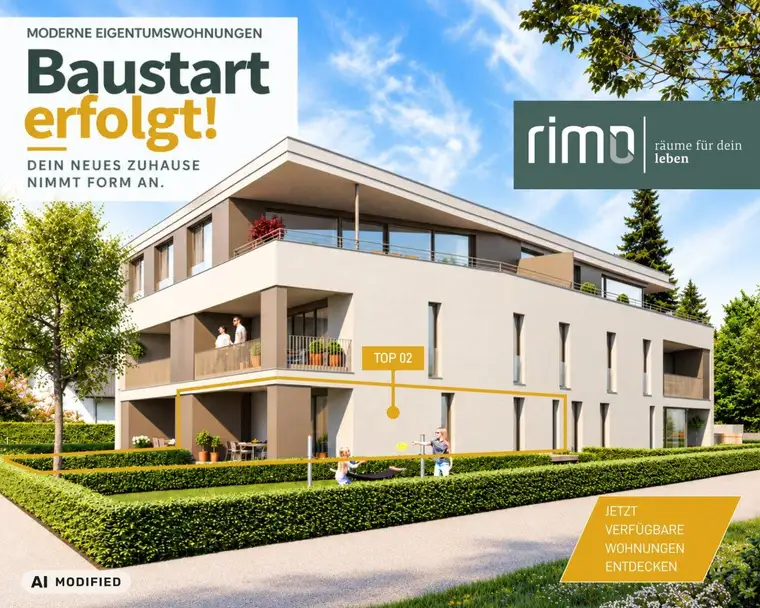 3-Zimmer-Gartenwohnung - Top 02