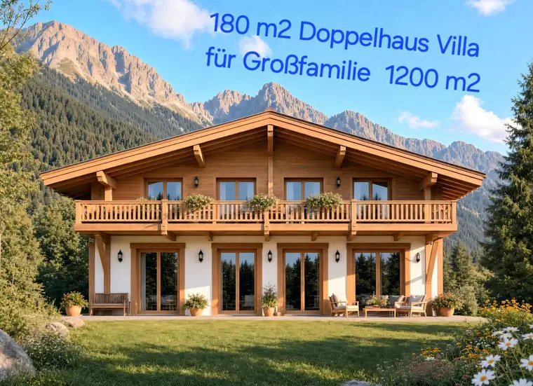 Doppelhaus Villa 180 m2 für Großfamilien 