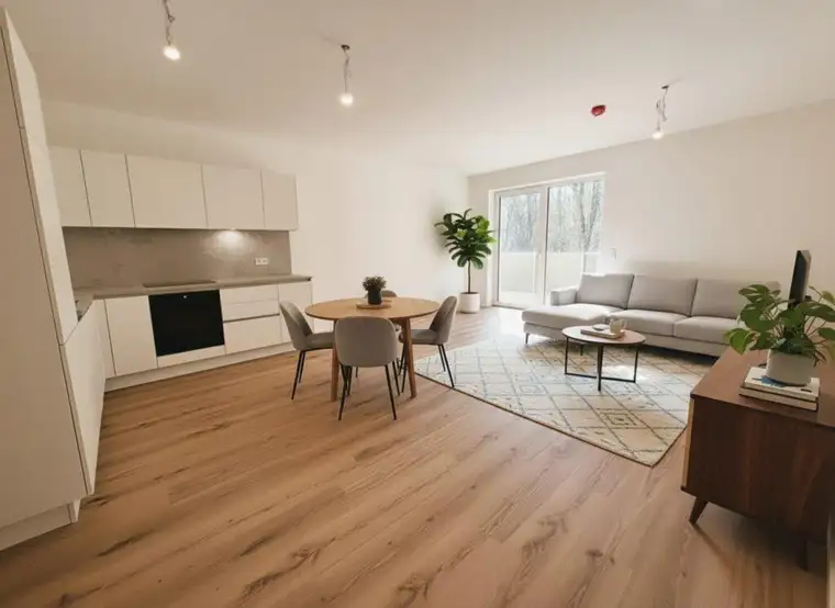 Wohnen am Waldrand – Stadt und Naturnähe in perfekter Balance! 2-Zimmer Wohnung mit großem Abstellraum, Schrankraum und neuer Einbauküche!