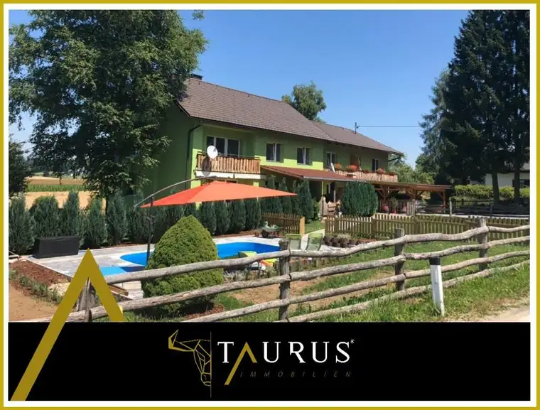 SANIERT: Wohnhaus + Apartments + Salzwasserpool in sonniger Ruhelage nähe Klopeiner See