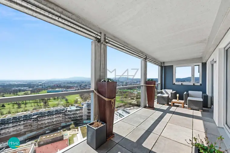 Aussicht mit Weitblick! Schicke 3.5-Zimmer Wohnung mit Loggia und hochwertigen Details! Wohnen mit Stil am Wienerberg!