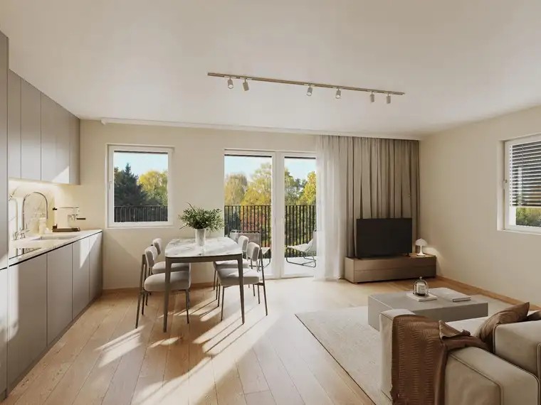 Sonnige 2-Zimmer Wohnung mit Balkon &amp; PKW-Stellplatz- provisionsfrei