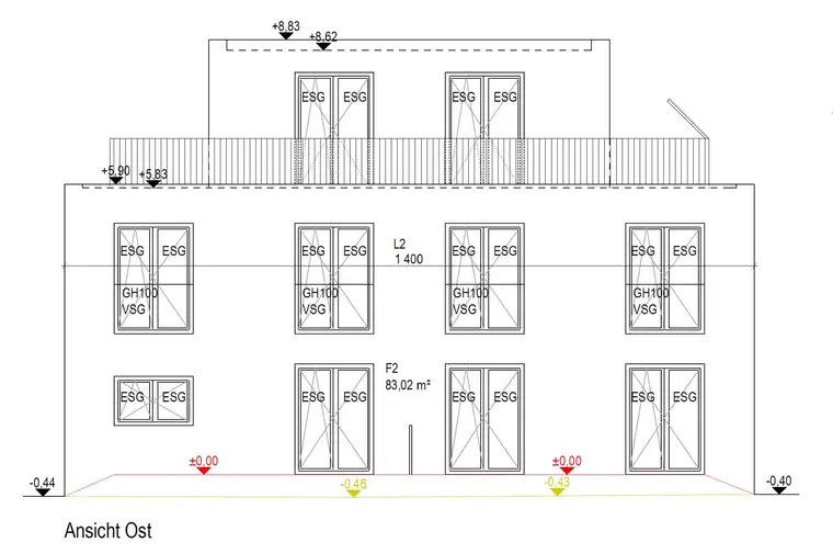 Neubau-Doppelhaushälfte in Massivbauweise inkl. 2 Parkplätzen