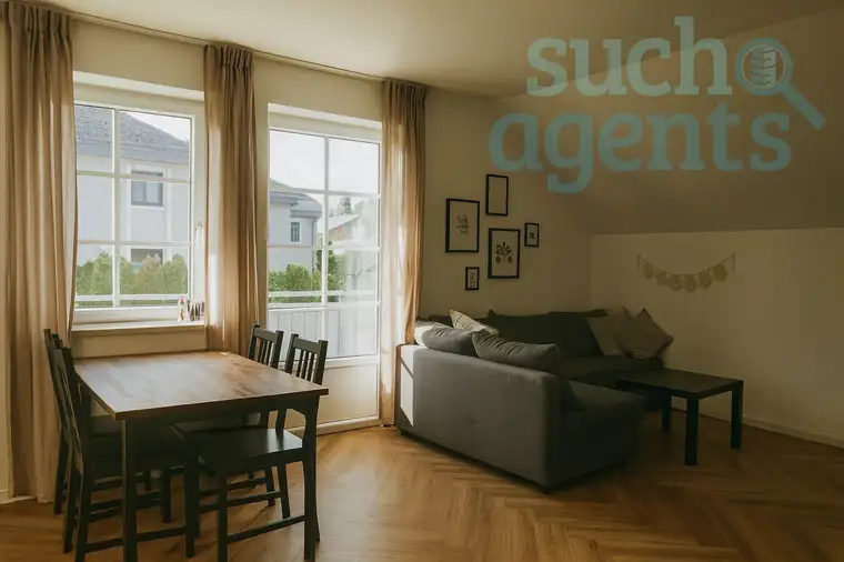 Gepflegte 2-Zimmer-Wohnung mit Balkon, Kamin und Garagenstellplatz in Ferschnitz