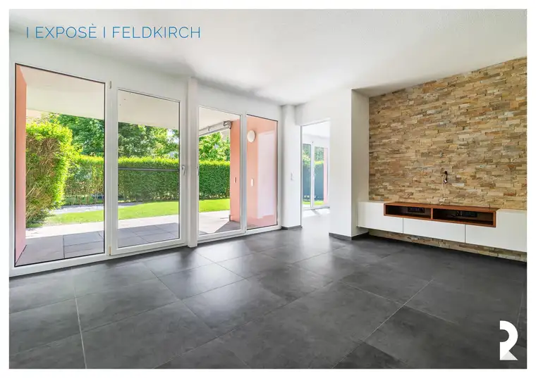 MODERNE 4-ZIMMER-GARTENWOHNUNG MIT GROSSER TERRASSE &amp; TIEFGARAGENPLATZ